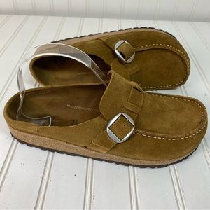 Birkenstock Buckley Moccasin Women L39 Brown leather Suede narrow